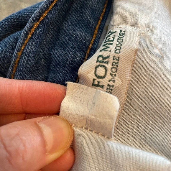Vintage Levi’s For Men Skosh More Comfort Orange Tab Denim Jeans Mens 36 / 37 - Picture 10 of 16